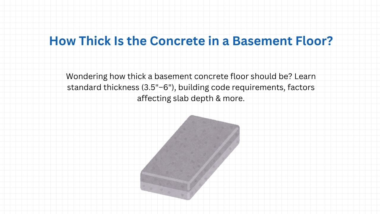 How Thick Is the Concrete in a Basement Floor? A Complete Guide