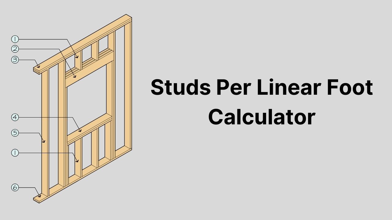 Studs Per Linear Foot Calculator